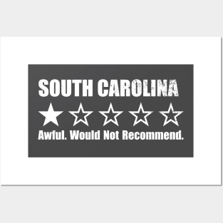 South Carolina One Star Review Posters and Art